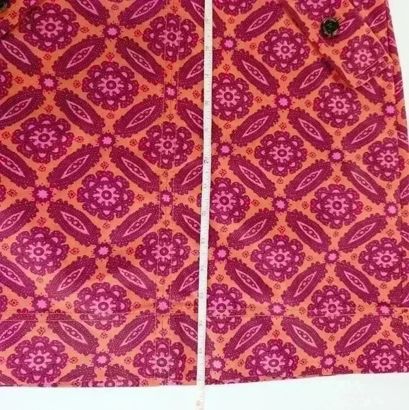 Ann Taylor Pink and Orange Summer Skirt - Picture 6 of 8